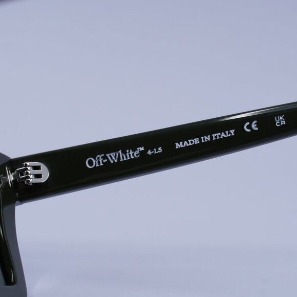 Off-White OERI142 WINDSOR 5655 Sunglasses Green Square Frame, Green Lenses - Picture 7 of 10